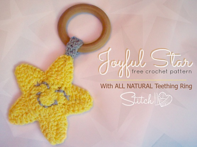 Joyful Star Teething Ring