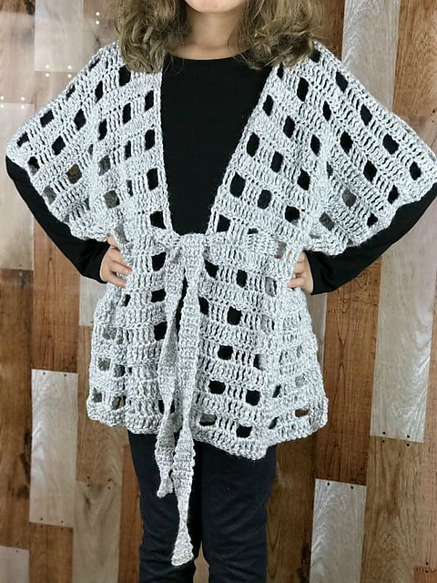 Belted Poncho Cardigan