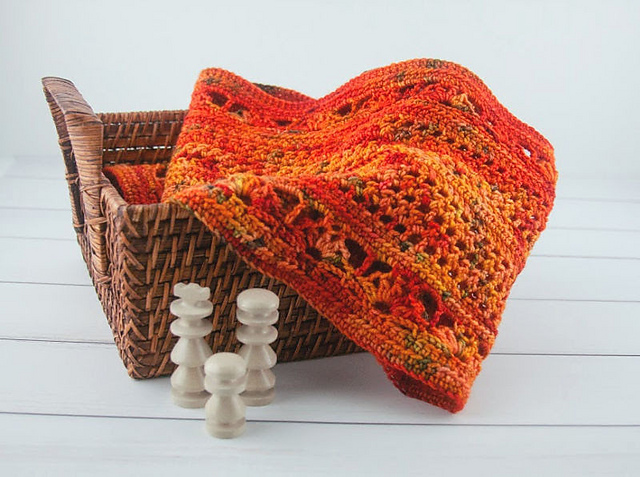 Flames Forever Crochet Infinity Scarf