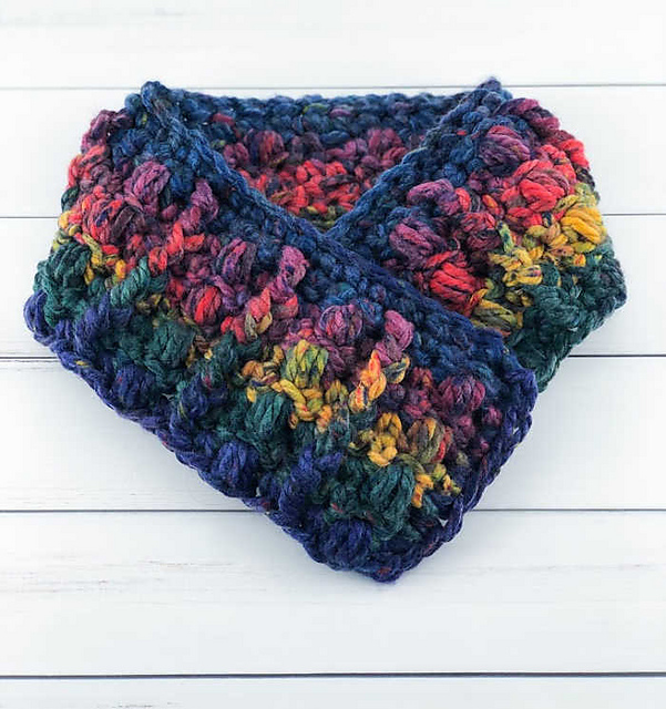 Rainbow Eucalyptus Cowl