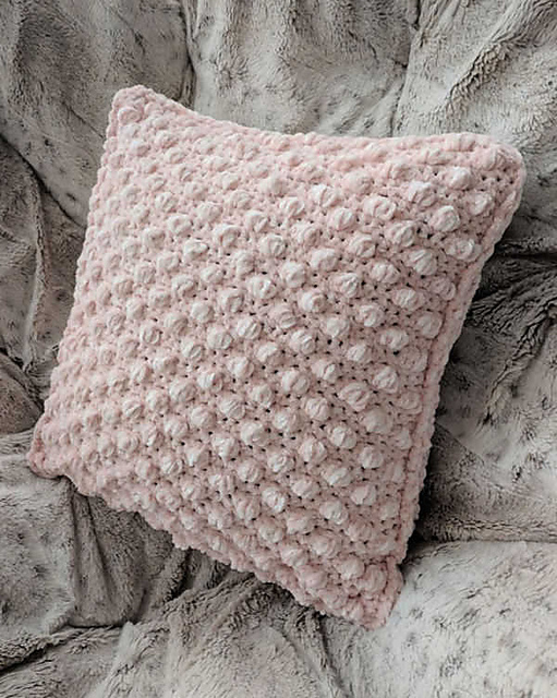 One Skein Puff Pillow