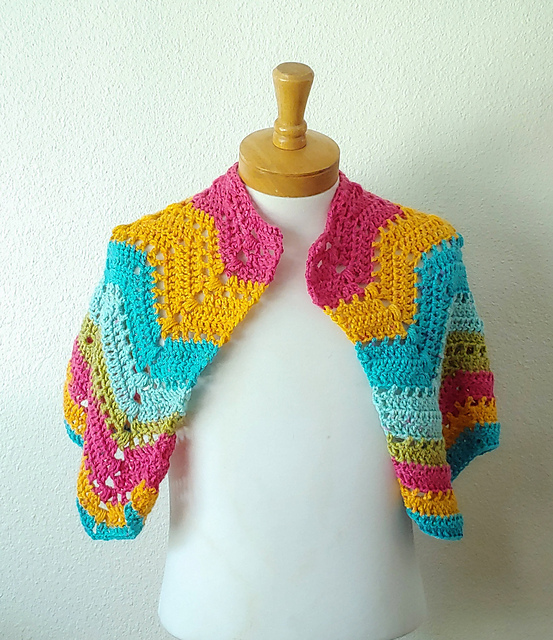 Dotted Ripple Shawlette