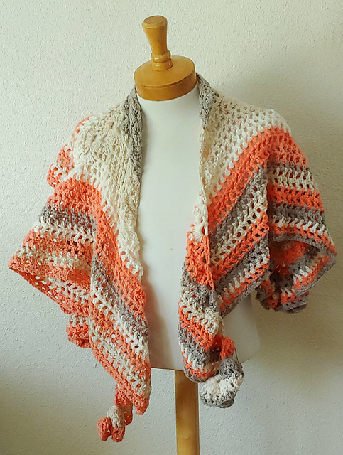 Tilted Ripple Shawl & Shawlette