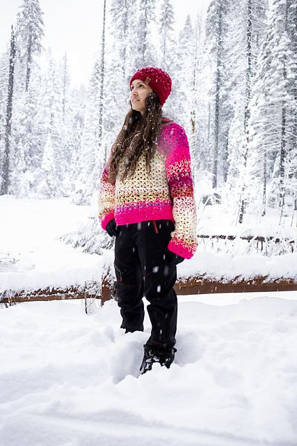 Festive Scrap Yarn Sweater