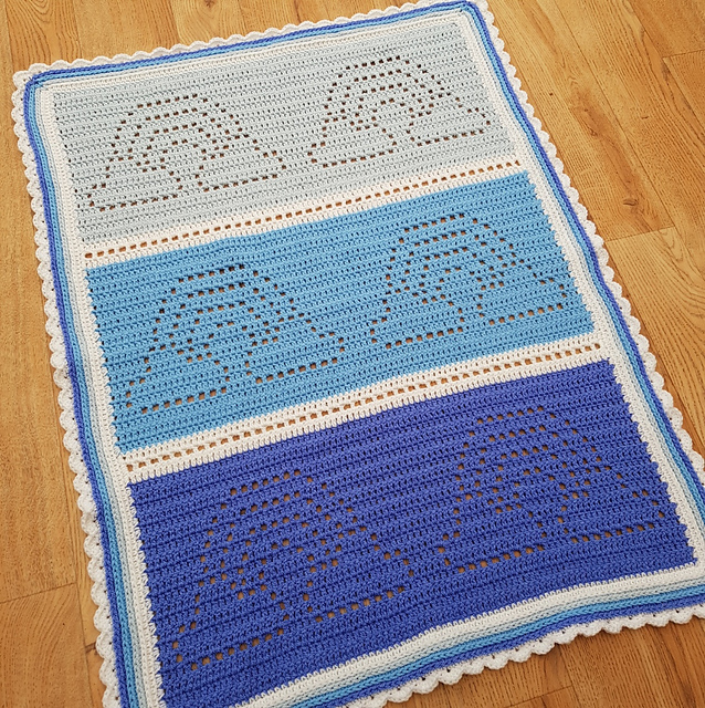 Clouds and Rainbows Blanket