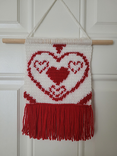 Love Hearts Wall Hanging