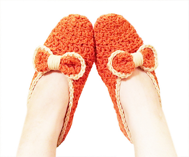 Crochet Slippers with Straps or Bows
