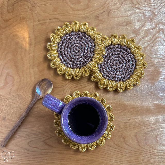 Sunflower Coasters