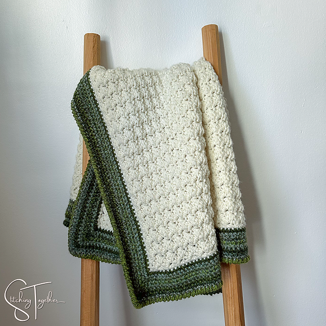 Simple Sedge Stitch Baby Blanket