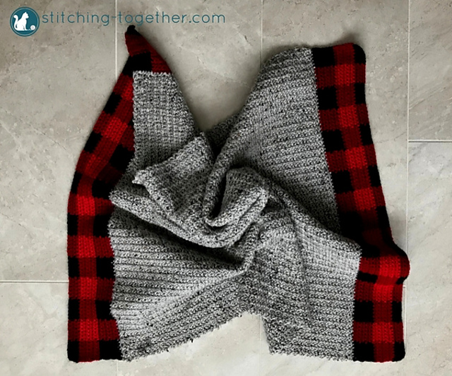 Ravelry Buffalo Plaid Baby Blanket pattern by Jessica Underwood