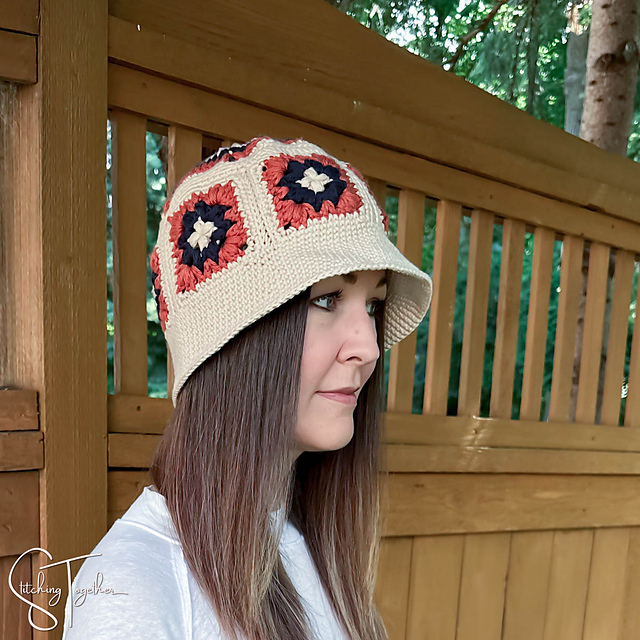 Granny Square Bucket Hat