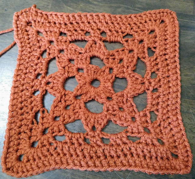 Fall Flower Granny Square