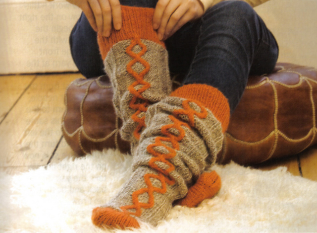 Ladies' Cable Socks