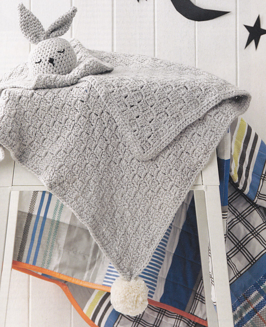 Sleepy Bunny Baby Blanket
