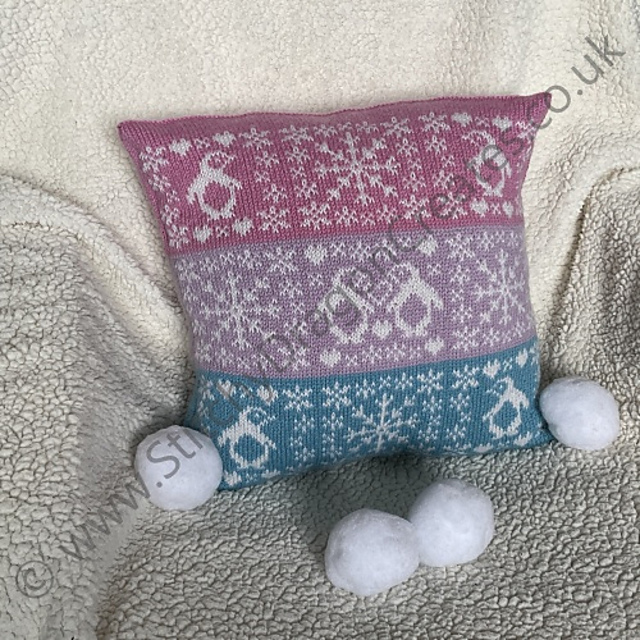 Frosty Penguin Cushion Cover