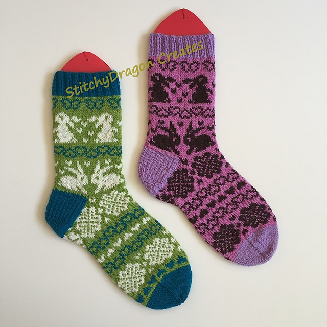 Chocolate Bunny Socks