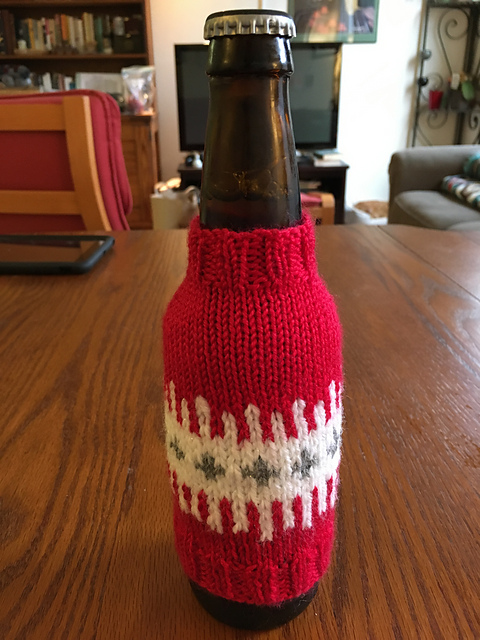 Fair Isle Beer Cozy