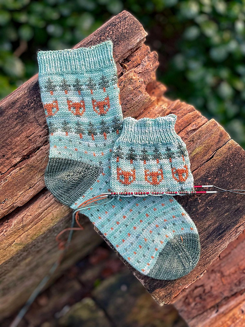 Foxes day out socks