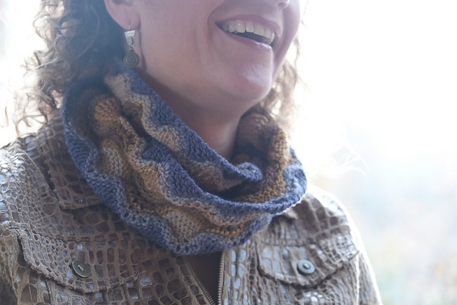Waves and Rocks Mobius Scarf