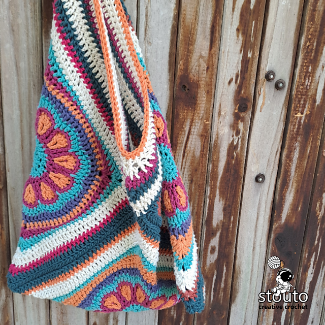 Flower Slouchy Tote Bag