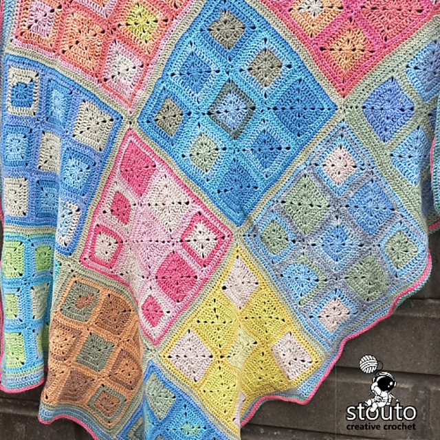 Rainbow Patchwork Blanket