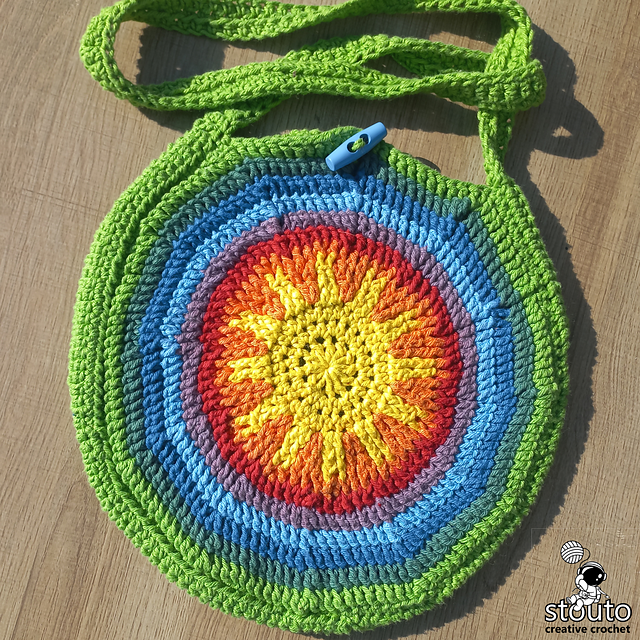 Sunshine Rainbow Round Bag