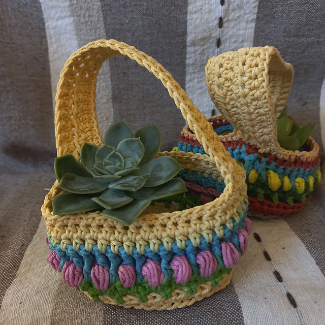 Spring Flowers Mini Basket