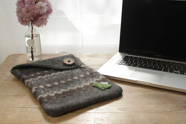Gefilzte Laptoptasche