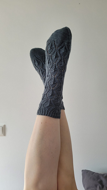 Pfauenfeder Socken