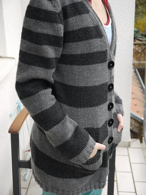 # 10 Streifenjacke