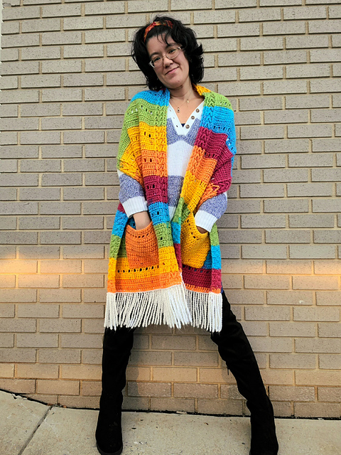 Flying Arrows Pocket Shawl