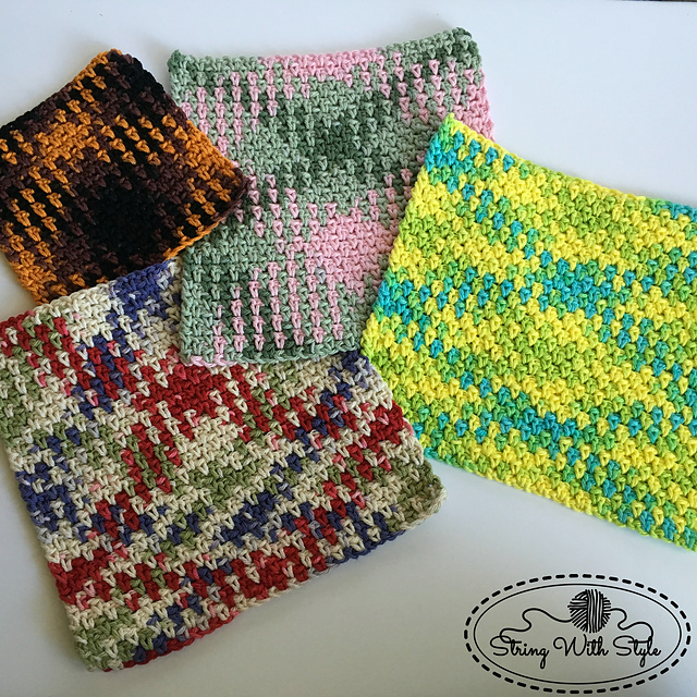 Planned Pooling Argyle Dishcloths