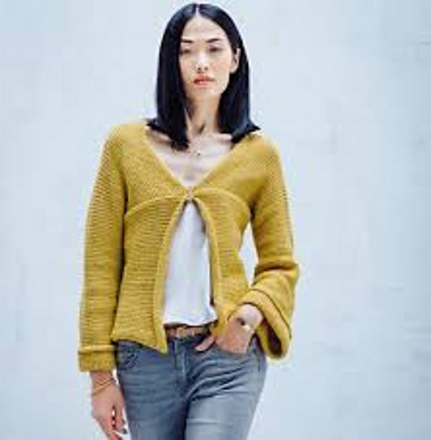 Gilet jaune col V