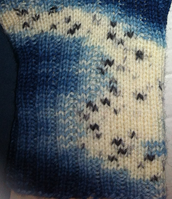 bunte Dalmatiner Socken/Stulpen
