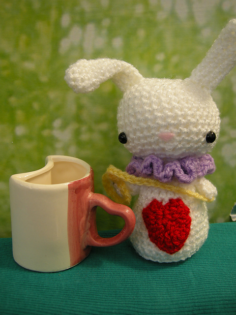 White rabbit amigurumi