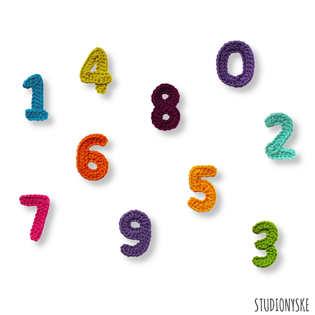 Ravelry: Numbers small pattern by StudioNyske