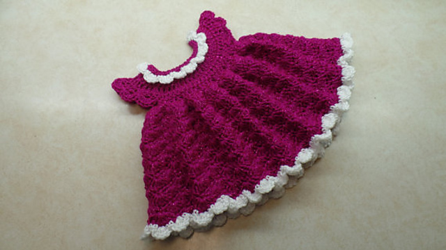 Sugar Plum Newborn Shell Dress