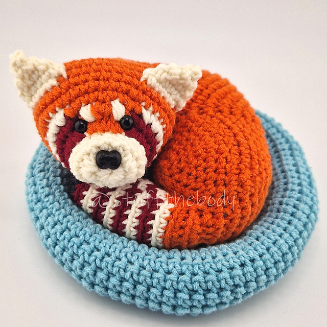 Curled Up Red Panda