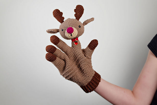 Rudolph the Rednosed Reindeer Glove Puppet