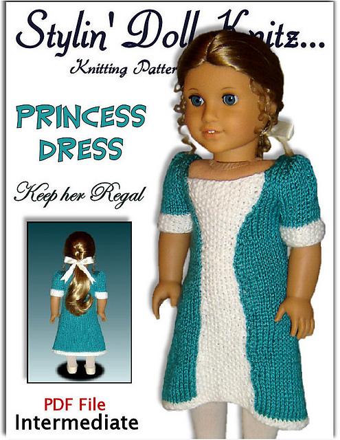 Princess Dress American Girl, 18 in. doll 038