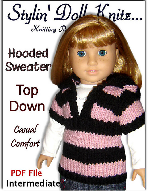 Hooded sweater American Girl, 18 in. 037