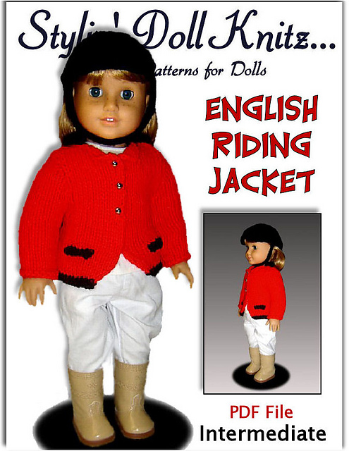 Riding Jacket American Girl and 18 in. dolls. 025