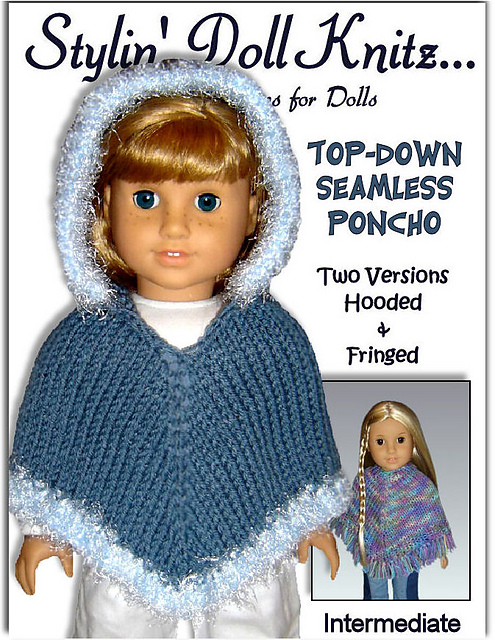 poncho fits American Girl and 18 inch Dolls