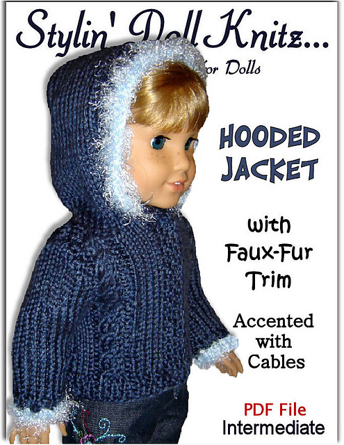 Hooded jacket American Girl Doll,18 inch dolls