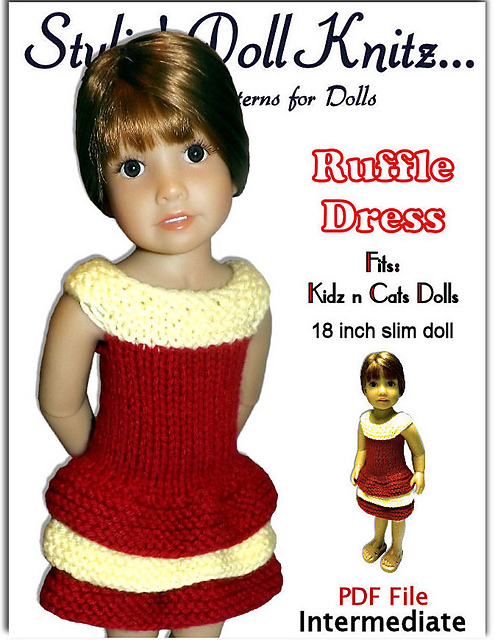 Dress  Kidz and Cats, 18 inch slim dolls