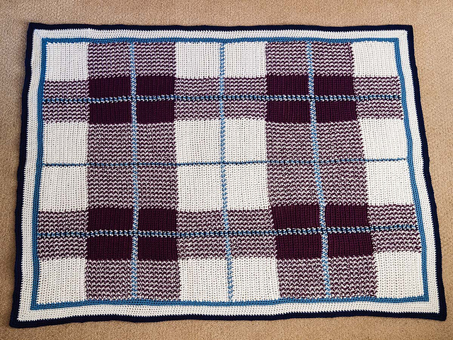 Playful Plaid Afghan