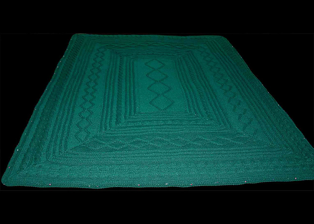 Fisherman Cable Knit Afghan