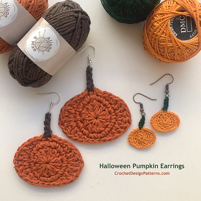 Halloween Pumpkin Earrings