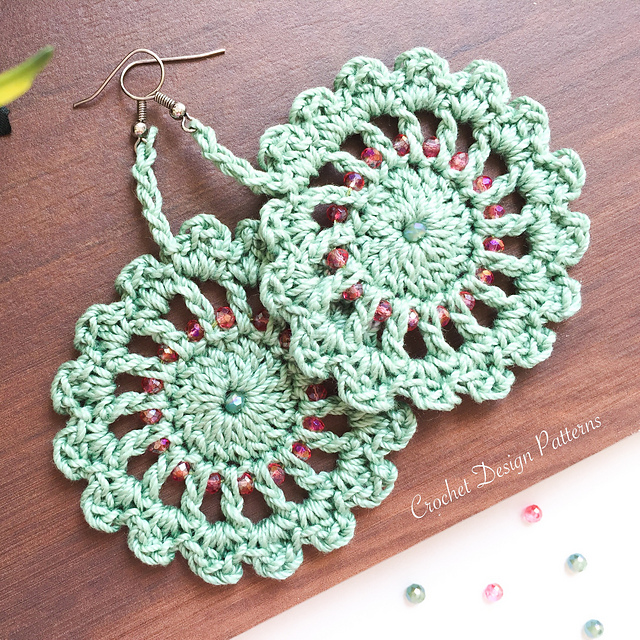 Ferris Wheel Earrings with Beads