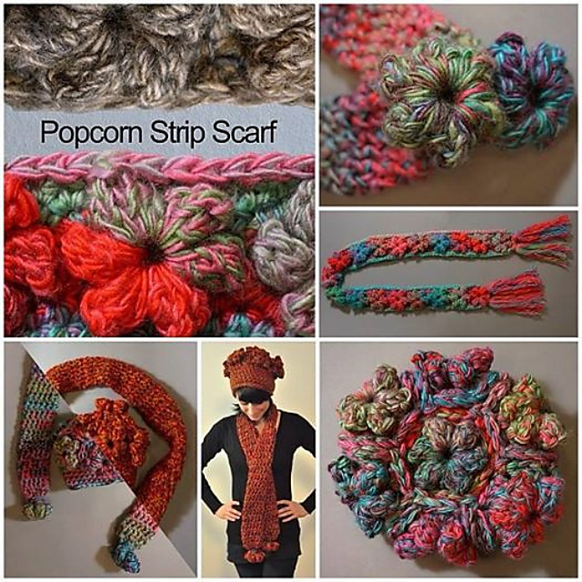 Popcorn Hat & Scarves